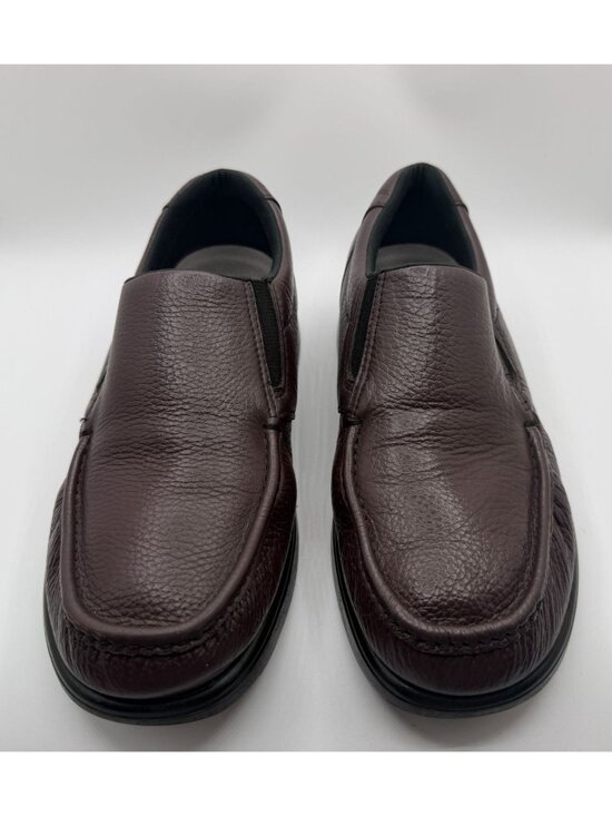 SAS Side Gore Cordovan Loafers Mens Size 12WW Burgundy Casual Slip On Shoes main image 12